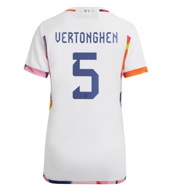 Belgia Jan Vertonghen #5 Bortedrakt Kvinner VM 2022 Kortermet